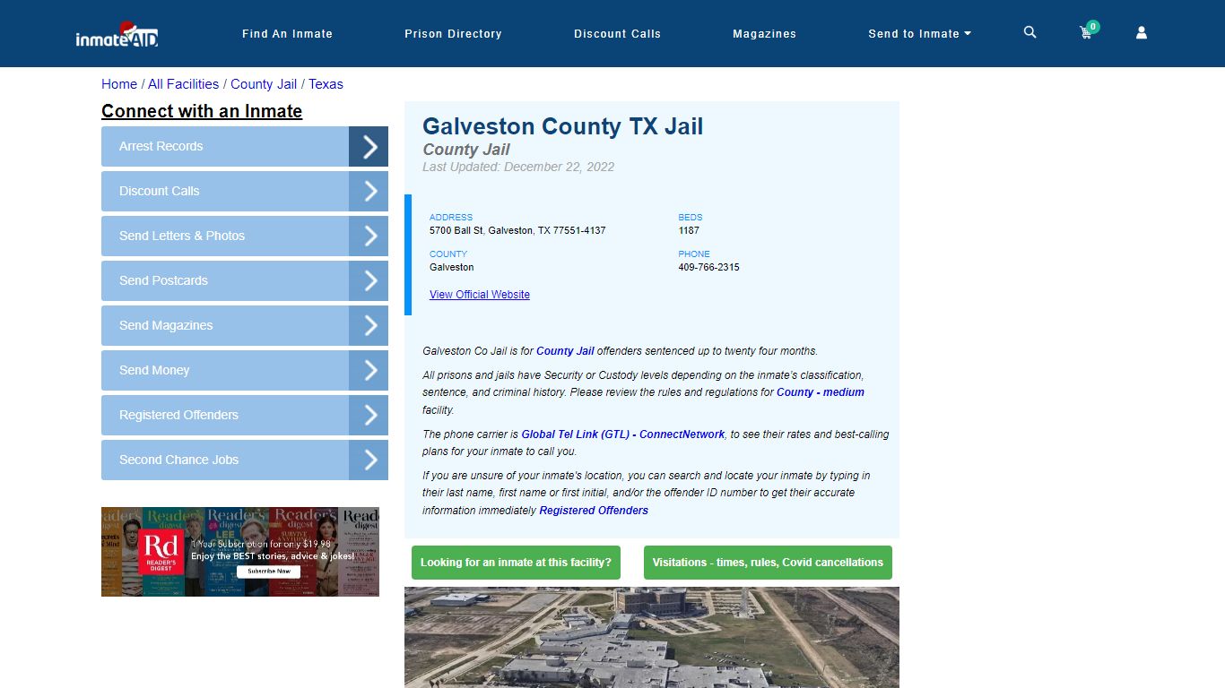 Galveston County TX Jail - Inmate Locator - Galveston, TX
